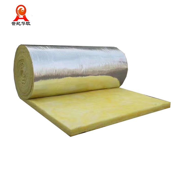 High Density Fiberglass Glass Wool Thermal Insulation Roll Blanket Roof Insulation Glass Wool