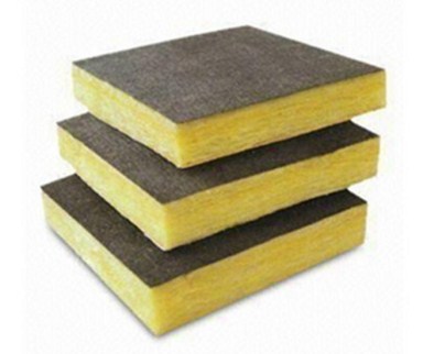 Acoustic fiberglass insulation Glass wool board with Black tissue/black glass fibre veil