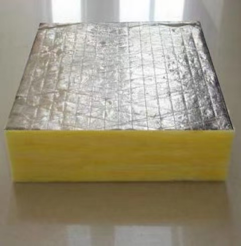 Fiberglass Heat Insulation Materials 50MM 80MM Density Fiberglass Wool Roll Aluminum Foil Glass Fiber Insulation Blanket