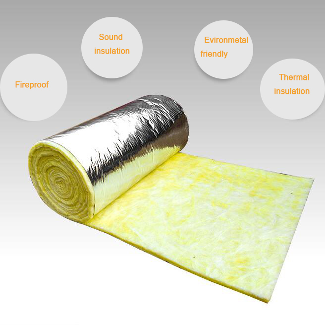 Fiberglass Glass Wool Insulation Materials for Duct Wall Roof